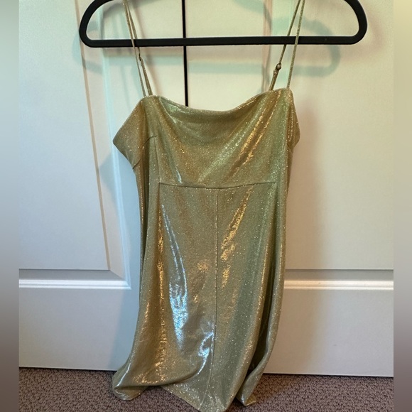Urban Outfitters | Dresses | Urban Outfitters Gold Dress | Poshmark